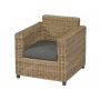 Gartensessel Polyrattan naturbraun Bild 1