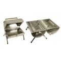BBQ Tischgrill Campinggrill mit Klappdeckel und Tragegriff von MQ-Power Bild 1
