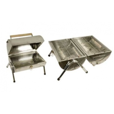 BBQ Tischgrill Campinggrill mit Klappdeckel und Tragegriff von MQ-Power Bild 1