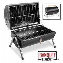 Banquet Klappbarer Holzkohle-Tischgrill mit zwei Grillflchen Bild 1