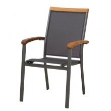 Siena Garden Gartenstuhl 67x58x96cm grau Bild 1