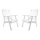 Ambientehome Gartensthle Massivholz Wei 2tlg. Set Bild 1