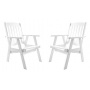 Ambientehome Gartensthle Massivholz Wei 2tlg. Set Bild 1