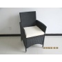 Gartensthle 2er Set Polyrattan schwarz Bild 1