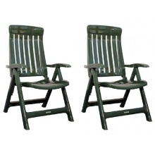 Gartensthle 2er Set Kunststoff Grn Bild 1