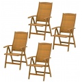 Belardo Gartensthle 4x Set Hartholz Bild 1