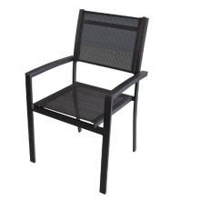 Gartensthle 4er Set Schwarz Bild 1