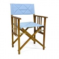 DIVERO Gartenstuhl hellblau Bild 1