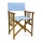 DIVERO Gartenstuhl hellblau Bild 1