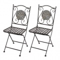 GArtensthle 2x Set Mosaik grau Bild 1