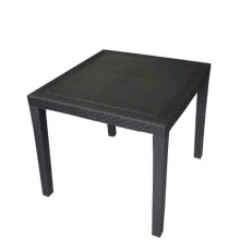 Gartentisch Schwarz 79x79cm Bild 1