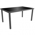 Gartentisch Aluminium 150x90cm Anthrazit Schwarz Bild 1