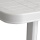 Gartentisch 138x87cm Kunststoff Weiss Bild 3