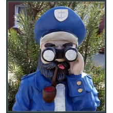 Dekofigur Kapitn mit Fernglas,Spanner Deko fr Innen und Auen Seefahrer Bild 1