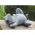 Steinfigur Frosch liegend Steinguss Schiefergrau Bild 2