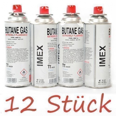 Gaskartuschen Imex, 12 Stck, fr Gaskocher Butan von MT Bild 1