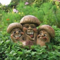 Ptschke Ambiente Gartenfigur Lustige Champignons Bild 1