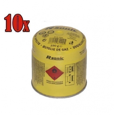 10x190g Butan Gaskartuschen Butangas Gas fr Campingkocher, RSonic Bild 1