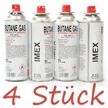 Gaskartuschen Imex, 4 Stück, Gaskartusche, für Gaskocher Butan von MT Bild 1