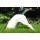 Figur halber Hund H 25 x L 33 cm Gartendeko aus Kunstharz Bild 3