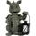 Drachen Gartenfigur Drachenkind mit Laterne Teelicht Bild 1