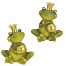 Froschknig deko mit Kugel Gartendeko Bild 1