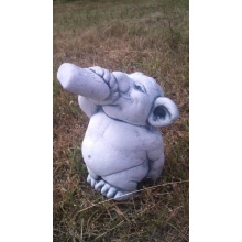 Troll mit Rum Flasche Gnom Wichtel Gartenfigur Stein Frostfest Bild 1