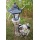 Drachenkind schmt sich mit Solar Laterne Drache Figur Gartenfigur Bild 5