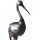 Kranich 23x16x87cm Metall silber antik Optik Dekoration Bild 3