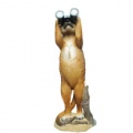Erdmnnchen Deko Garten Figur mit Fernglas Bild 1