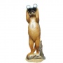 Erdmnnchen Deko Garten Figur mit Fernglas Bild 1