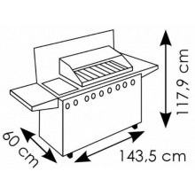 WEHNCKE DELUXE ABDECKUNG Grillabdeckung GASGRILL 144x60X118 ARTNR.15596 Bild 1