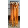18 Stck teakfarben Gartenfackeln Bild 1