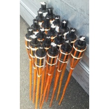 18 x 60cm Gartenfackel Bambusfackeln Party llampen Fackeln Bild 1