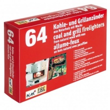 2 Schachteln mit 64 Grill- und Kaminanznder aus Naturholz mit Wachs KM Match Bild 1