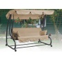 Hollywoodschaukel Miami 4-sitzer grau creme Bild 1
