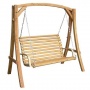 Hollywoodschaukel aus Holz Bild 1