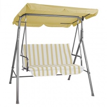 Hollywoodschaukel 2-Sitzer Beige Bild 1