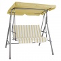 Hollywoodschaukel 2-Sitzer Beige Bild 1