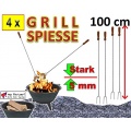 4 Grillspiee 1 m Grillgabel von BTV BRAND Bild 1
