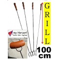 GRILLSPIESSE 4 Grillspieße mit Gabel,BTV Batovi Bild 1