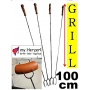 GRILLSPIESSE 4 Grillspiee mit Gabel,BTV Batovi Bild 1