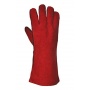 Grillhandschuhe Texas rot aus Rindspaltleder Bild 1