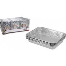 5 Stck Grillschale BBQ-Schale Alu - 32x23x4cm Bild 1