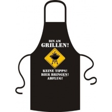 Fun Spruch Grillschrze Bin am Grillen von Empire Bild 1