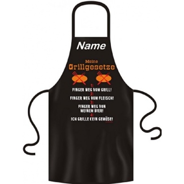 Grillschrze mit Namensaufdruck von Art und Fun Bild 1