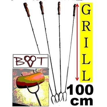 4 x groe Grillspiee, lange 100 cm Wurstspiee lbaum Bild 1