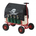 Bollerwagen Handwagen Oliveira inkl. Sitz,Mendler Bild 1