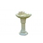 Vogeltrnke Polyresien Vogelbad Garten Deko Brunnen Bild 1