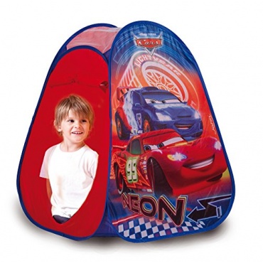 JOHN Pop Up Kinderzelt Cars Neon Camping Outdoor, rot Bild 1
